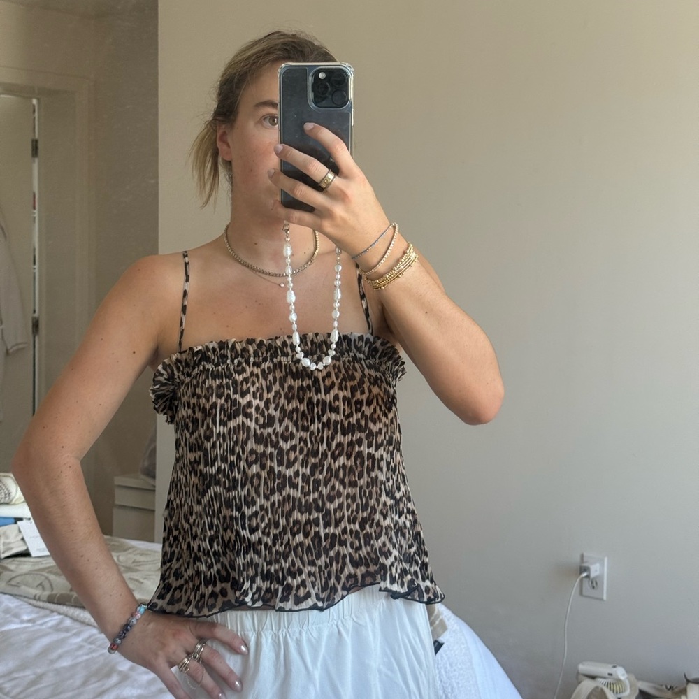 H&M Leopard Print Camisole Top